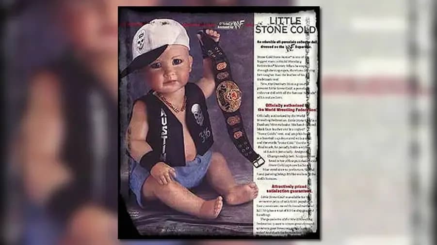 stone cold steve austin porcelain doll