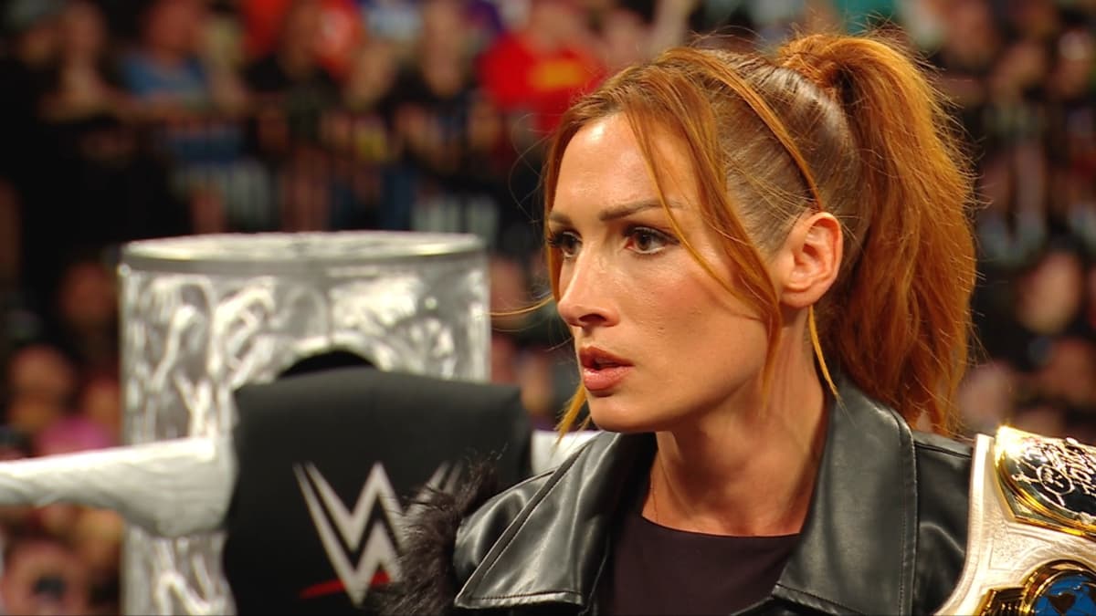 Becky Lynch scowling on WWE Raw in August 2025