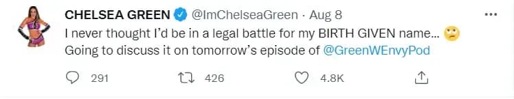 Chelsea green tweet
