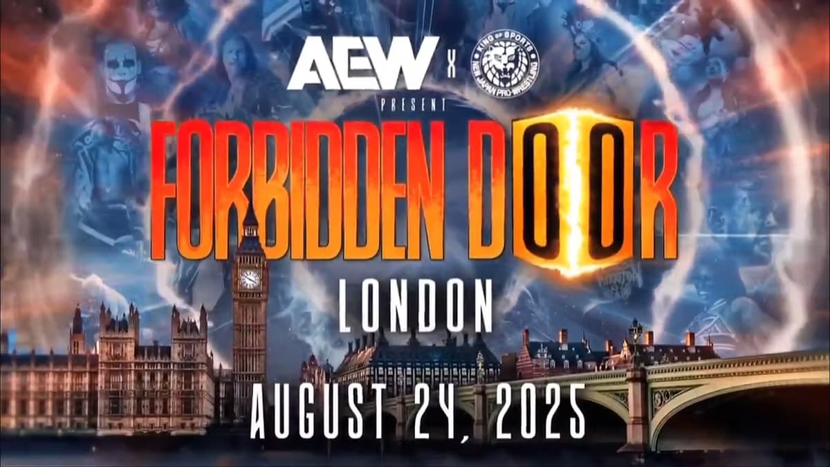 Poster for AEW x NJPW Forbidden Door 2025
