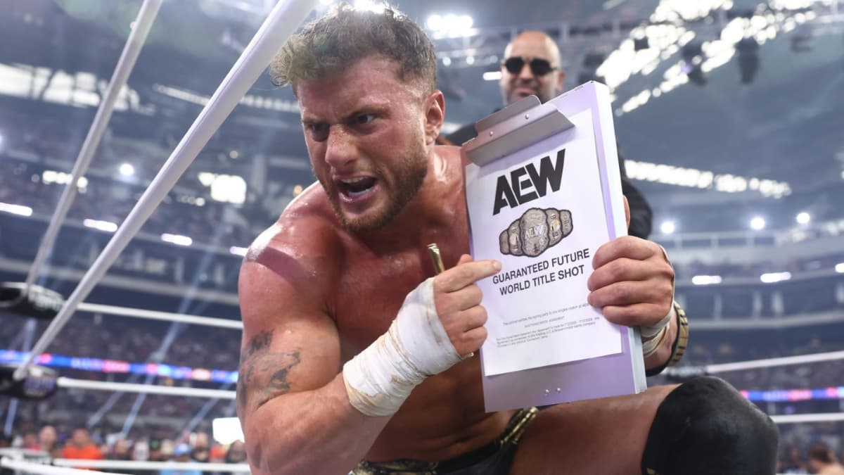 MJF with his Casino Gauntlet contract 