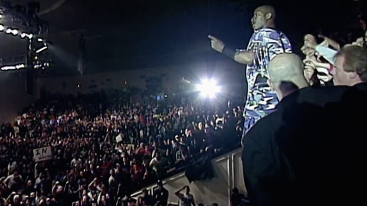 New Jack standing on a balcony at ECW Living Dangerously 1999