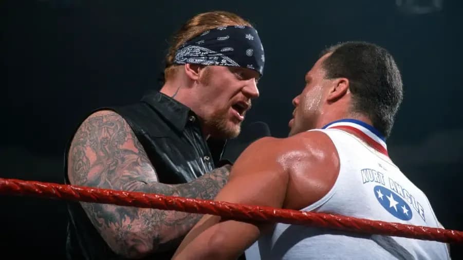 The Undertaker Kurt Angle 2001.jpg