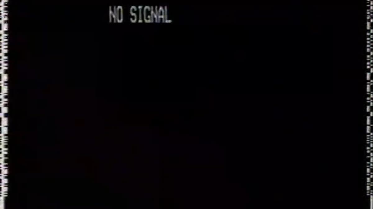 No Signal message for WWF transmission 