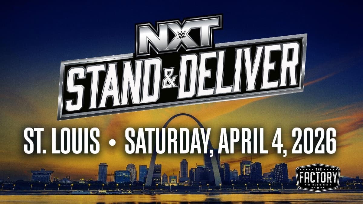 Logo for WWE NXT Stand & Deliver 2026