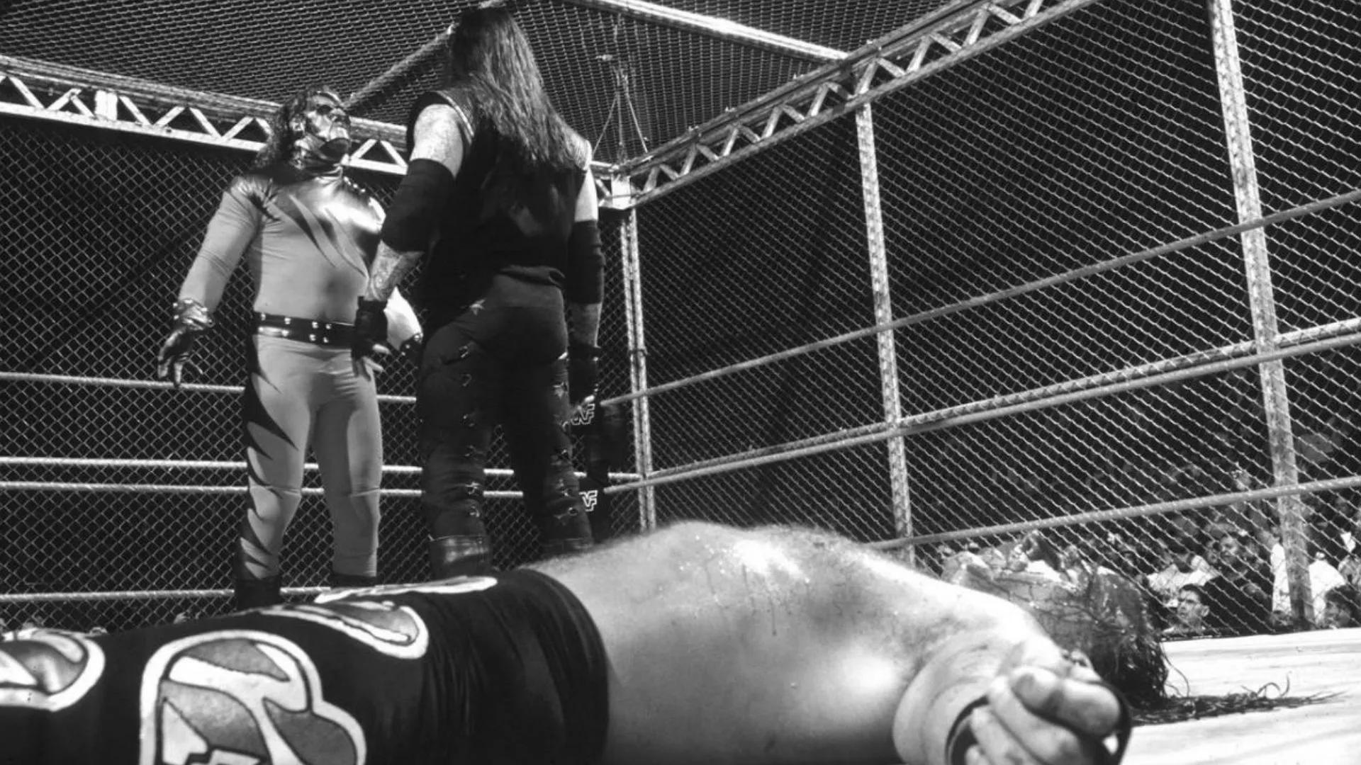 the undertaker kane shawn michaels badd blood 1997