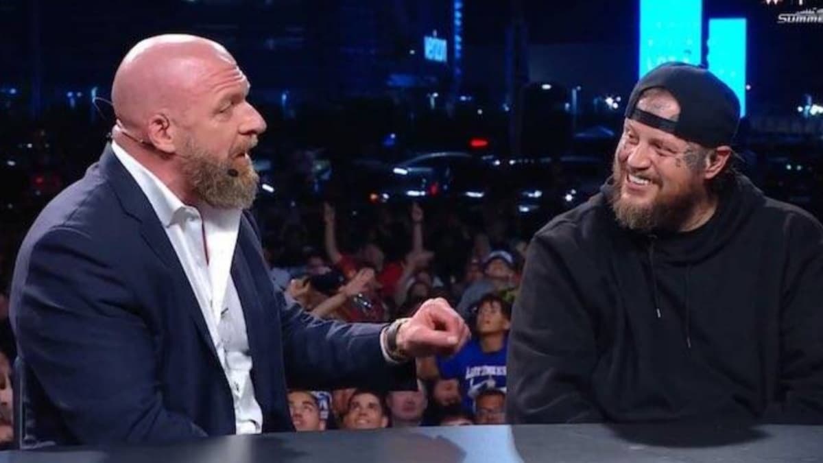 Triple H and Jelly Roll on WWE SummerSlam post-show