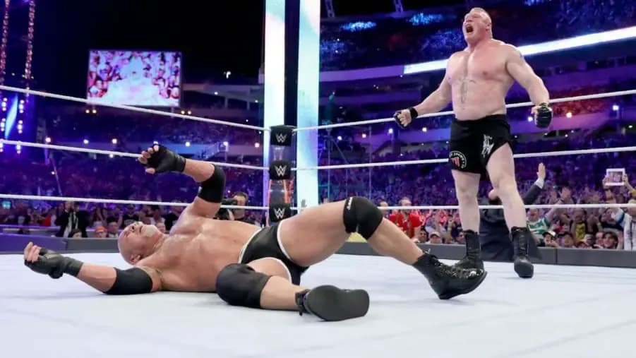 https://cultaholic.com/files/images/5b1fb0e62a5c3fcab73d226343464816006957d0-brock-lesnar-goldberg-wrestlemania-33-e1535830171925.jpg